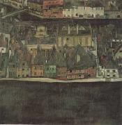 Egon Schiele The Samll city III (mk12) Spain oil painting artist
